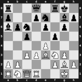 1957 Moskou ch-URS – Round 13 – Gurgenidze, Bukhuti – 0-1 – Taimanov, Mark E – G132