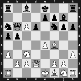 1957 New Jersey State Ch Open – Round 1 – Sobel, Robert – 1/2-1/2 – Feuerstein, Arthur – G5