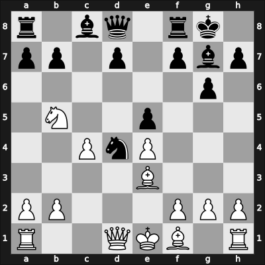 1957 New York ch-USA – Round 3 – Di Camillo, Attilio – 1/2-1/2 – Bisguier, Arthur B – G14