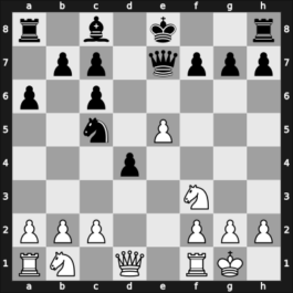 1957 New York ch-USA – Round 5 – Mednis, Edmar J – 1-0 – Turner, Abe J – G29