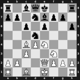 1957 New York ch-USA – Round 7 – Lombardy, William J – 1-0 – Turner, Abe J – G43