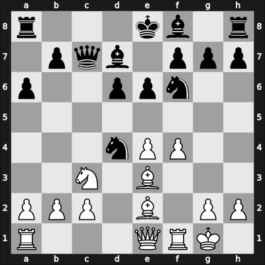 1957 New York ch-USA – Round 8 – Mednis, Edmar J – 0-1 – Denker, Arnold S – G47