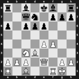 1957 New York ch-USA – Round 8 – Bisguier, Arthur B – 0-1 – Reshevsky, Samuel – G48