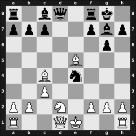 1957 New York ch-USA – Round 11 – Bisguier, Arthur B – 0-1 – Berliner, Hans – G65
