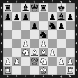 1957 POL Ch 15th – Round 8 – Gabrys, Zygmunt – 0-1 – Dworzynski, Roman – G11