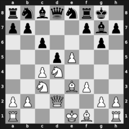 1957 Rio de Janeiro zt – Round 1 – Madeira de Ley, Manuel – 0-1 – Najdorf, Miguel – G13