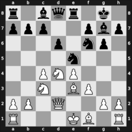1957 Rio de Janeiro zt – Round 1 – Letelier Martner, Rene – 0-1 – Najdorf, Miguel – G14