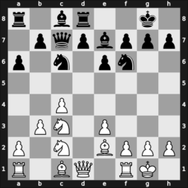 1957 Rio de Janeiro zt – Round 1 – Letelier Martner, Rene – 1/2-1/2 – Panno, Oscar – G26