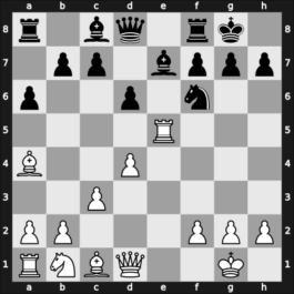 1957 Rio de Janeiro zt – Round 1 – Cantero, Ronaldo – 1/2-1/2 – Sanguineti, Raúl Carlos – G69