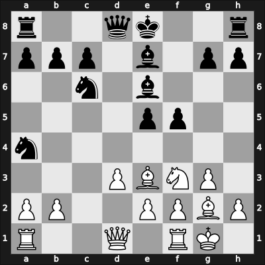 1957 San Benedetto – Round 3 – Scafarelli, Francesco – 1/2-1/2 – Emden, H. – G12