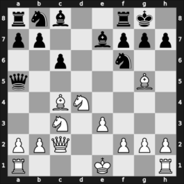 1957 Sao Paulo – Round 4 – Najdorf, Miguel – 1-0 – Astudillo Lisboa, Moises Enrique – G4