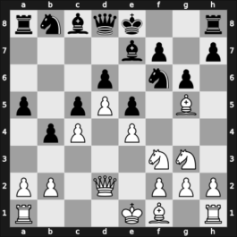 1957 Sao Paulo Sao Paulo BRA – Round 8 – Najdorf, Miguel – 0-1 – Eidelman Mauricio – G15