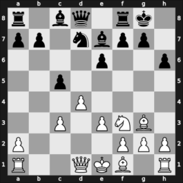 1957 Sao Paulo Sao Paulo BRA – Round 10 – Najdorf, Miguel – 1-0 – Rossetto, Hector – G19