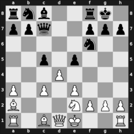 1957 Sofia zt Sofia BUL – Round 1 – Mititelu, Gheorghe – 1/2-1/2 – Neikirkh, Oleg – G22