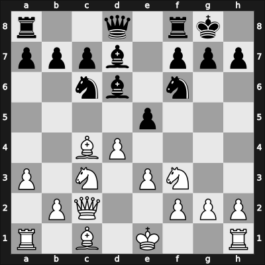1957 Sombor – Round 3 – Udovcic, Mijo – 1/2-1/2 – Djurasevic, Bozidar – G44