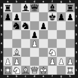 1957 Sombor – Round 5 – Kozomara, Vlado – 1/2-1/2 – Trifunovic, Petar – G60