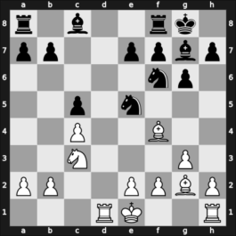 1957 Sombor – Round 8 – Udovcic, Mijo – 1/2-1/2 – Vukovic, Sava – G86