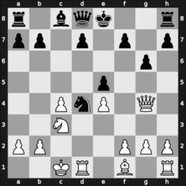 1957 Sombor – Round 9 – Nedeljkovic, Srecko M – 1/2-1/2 – Trifunovic, Petar – G98