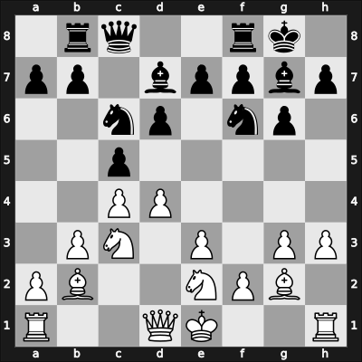 1957 Sombor – Round 11 – Pirc, Vasja – 1/2-1/2 – Gligorić, Svetozar – G107