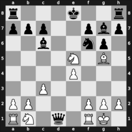 1957 Sombor – Round 14 – Bogdanovic, Rajko – 1/2-1/2 – Trifunovic, Petar – G141