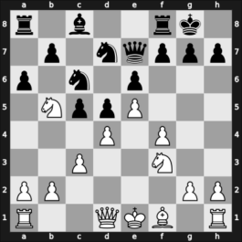1957 Stevenson Memorial 5th – Round 6 – Rosselson, Leon – 1/2-1/2 – Wood, Baruch – G10