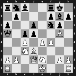 1957 UKR Ch – Round ? – Sakharov, Yuri N – 1-0 – Kogan, Efim – G6