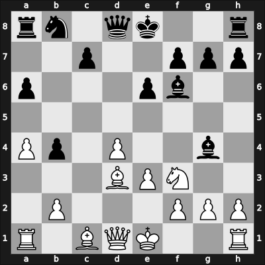 1957 URS Ch sf – Round 3 – Bykov, Vladimir – 1-0 – Poliak, Abram – G4