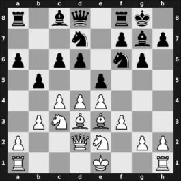 1957 URS Ch, semi final – Round 1 – Sokolsky, Alexey – 1/2-1/2 – Petrosian, Tigran A. – G3