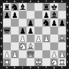 1957 URS Ch, semi final – Round 1 – Nikolaevsky, Yuri V – 0-1 – Boleslavsky, Isaac – G7
