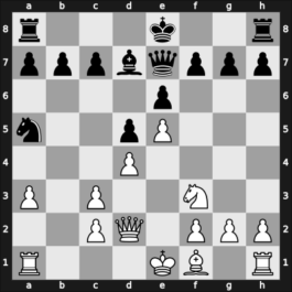 1957 URS Ch, semi final – Round 1 – Shiyanovsky, Vladislav Ivanovich – 1/2-1/2 – Bonch-Osmolovsky, Mikhail – G10