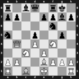 1957 URS Ch, semi final – Round 2 – Kotov Lundqvist, Alex – 1/2-1/2 – Goldberg, Gavriel – G17