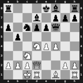 1957 URS Ch, semi final – Round 2 – Bonch-Osmolovsky, Mikhail – 1-0 – Geller, Efim P – G19