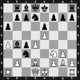 1957 URS Ch, semi final – Round 4 – Sokolsky, Alexey – 0-1 – Goldberg, Grigory A – G35