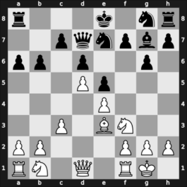 1957 URS Ch, semi final – Round 4 – Boleslavsky, Isaac – 1-0 – Nezhmetdinov, Rashid – G40