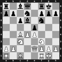 1957 URS Ch, semi final – Round 5 – Shiyanovsky, Vladislav Ivanovich – 1/2-1/2 – Kotov, Alexander. – G46