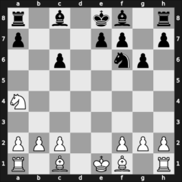 1957 URS Ch, semi final – Round 9 – Bonch-Osmolovsky, Mikhail – 1-0 – Khasin, Abram – G86