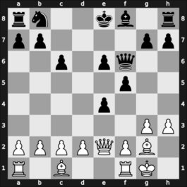1957 URS Ch, semi final – Round 9 – Nezhmetdinov, Rashid – 0-1 – Kotov Lundqvist, Alex – G87