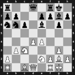 1957 URS Ch, semi final – Round 11 – Petrosian, Tigran V – 1-0 – Goldberg, Grigory A – G98