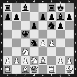 1957 URS Ch, semi final – Round 14 – Vasiukov, Evgeni – 1-0 – Bastrikov, Georgy – G129