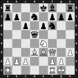 1957 URS Ch, semi final – Round 15 – Mikenas, Vladas – 0-1 – Reshko, Aron – G138