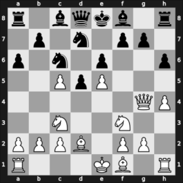 1957 URS Ch, semi final – Round 15 – Bonch-Osmolovsky, Mikhail – 0-1 – Chistiakov, Alexander – G140