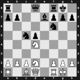 1957 URS Ch, semi final – Round 15 – Khasin, Abram – 1-0 – Sokolsky, Alexey – G141