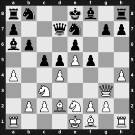 1957 URS Ch, semi final – Round 17 – Nezhmetdinov, Rashid – 0-1 – Blagidze, Alexander – G158