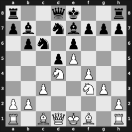 1957 URS Ch, semi final – Round 17 – Sakharov, Yuri G. – 1-0 – Chistiakov, Anatolij – G160
