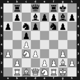 1957 URS Ch, semi final – Round 18 – Petrosian, Tigran A. – 1/2-1/2 – Nezhmetdinov, Rashid – G161