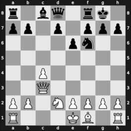 1957 URS Ch, semi final – Round 18 – Goldberg, Grigory – 1/2-1/2 – Mikenas, Vladas – G163