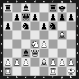 1957 URS Ch, semi final – Round 18 – Shiyanovsky, Vladislav Ivanovich – 1-0 – Bastrikov, Georgy – G166