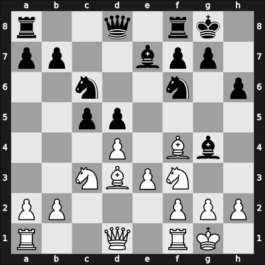 1957 URS Ch, semi final – Round 19 – Kotov Lundqvist, Alex – 1/2-1/2 – Chistiakov, Anatolij – G173