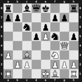 1957 URS Ch, semi final – Round 19 – Bastrikov, Georgy – 1/2-1/2 – Geller, Efim P – G177