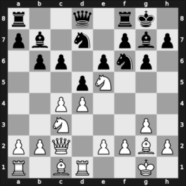1957 URS Ch, semi final – Round 1 – Kots, Yuri I – 1/2-1/2 – Simagin, Vladimir – G7
